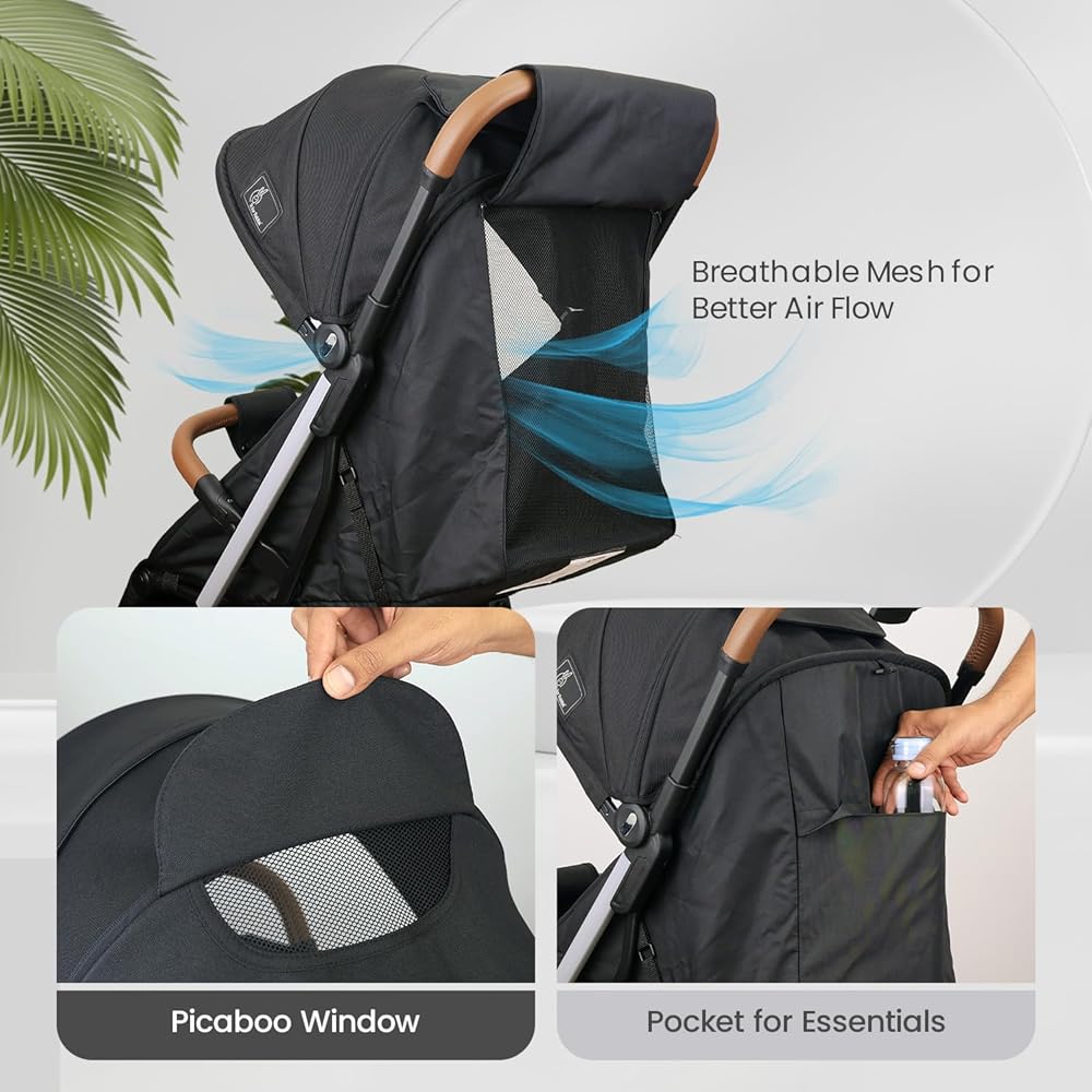 Premium Baby Stroller – Stylish, Foldable & Ultra-Comfortable for Your Little One! 🚼 My Store