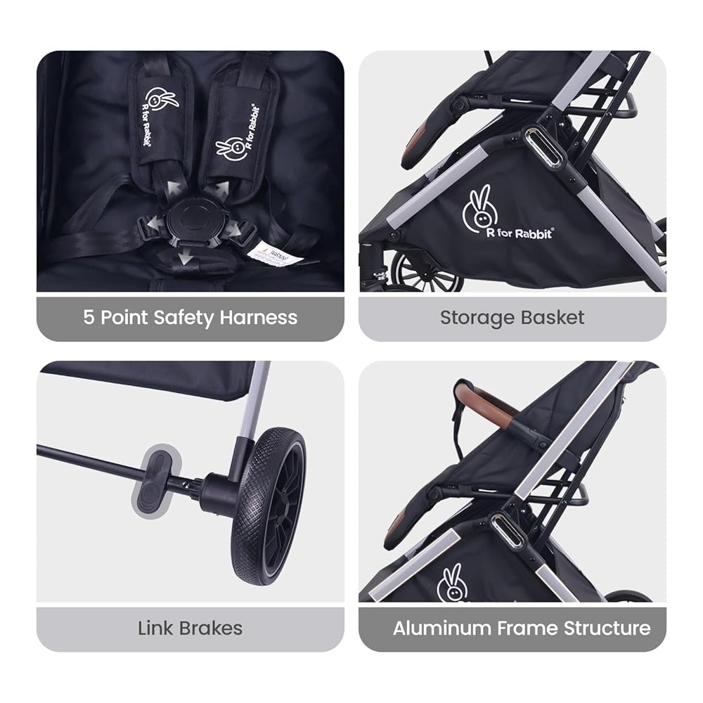 Premium Baby Stroller – Stylish, Foldable & Ultra-Comfortable for Your Little One! 🚼 My Store