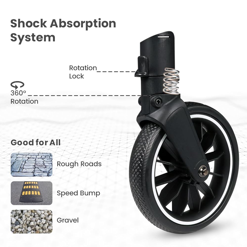 Premium Baby Stroller – Stylish, Foldable & Ultra-Comfortable for Your Little One! 🚼 My Store