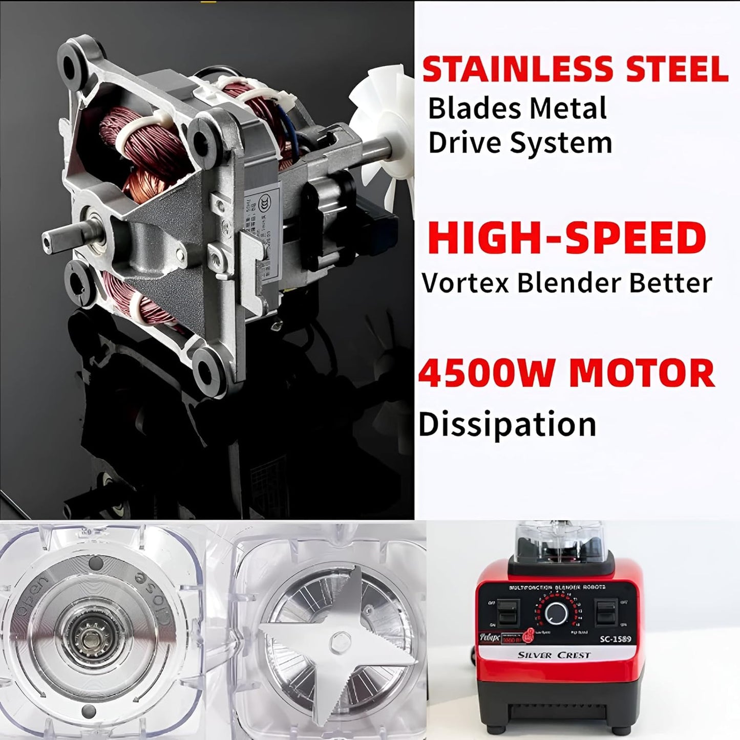 Powerful High-Speed Blender – Crush Ice, Make Smoothies & More in Seconds! 🥤💥 My Store