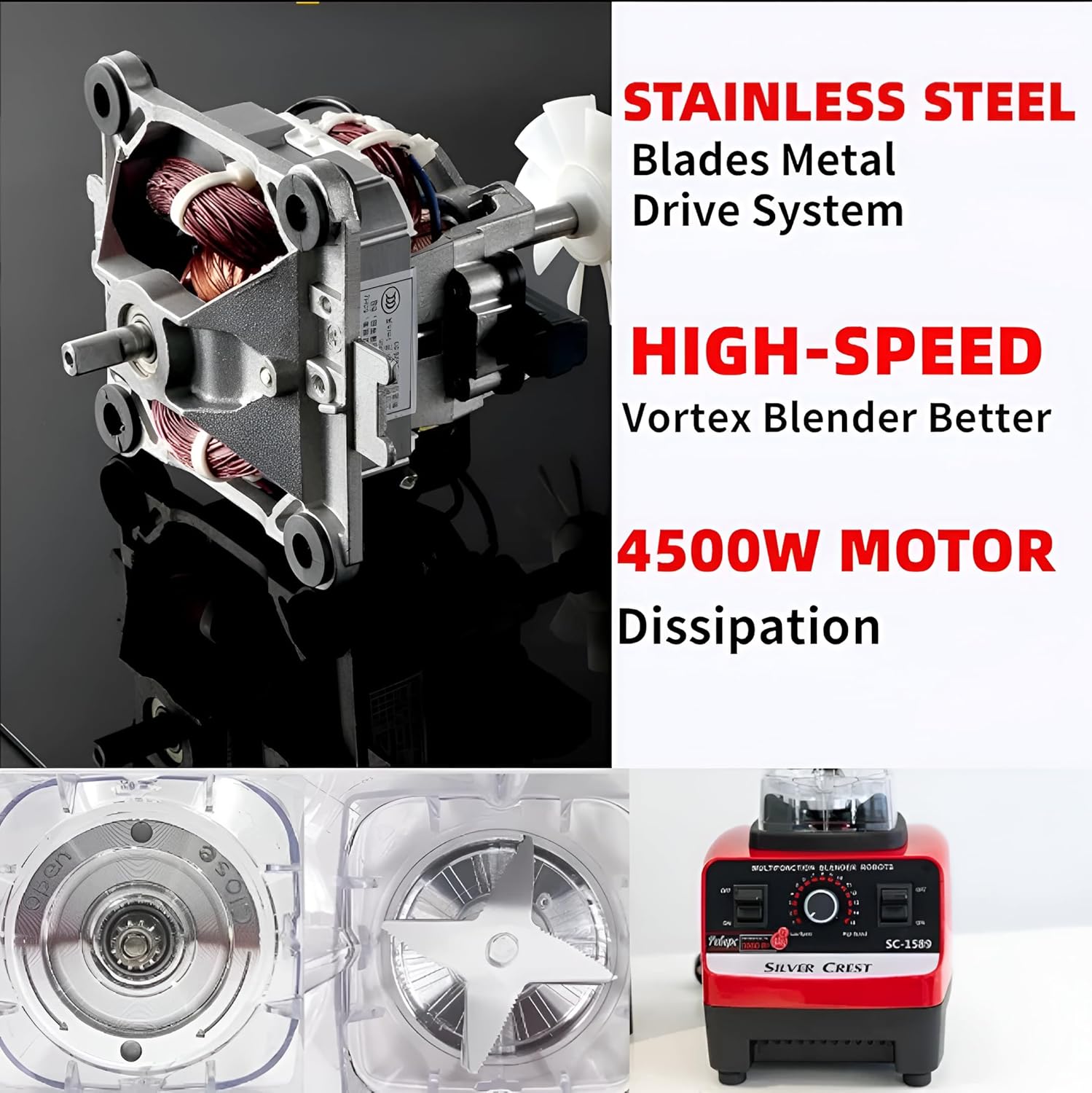 Powerful High-Speed Blender – Crush Ice, Make Smoothies & More in Seconds! 🥤💥 My Store