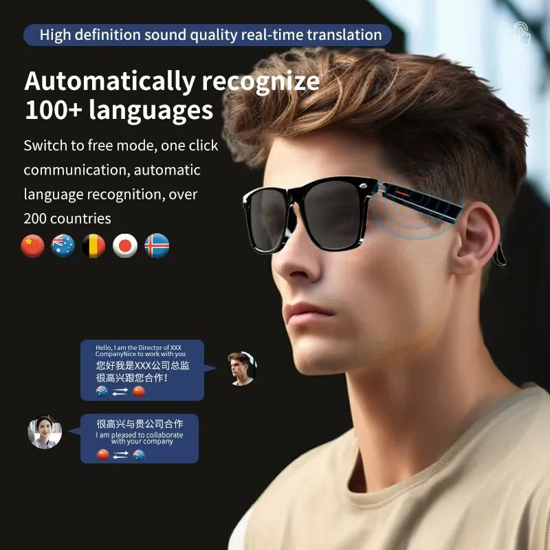 🎧 Smart Bluetooth Audio Sunglasses – Music, Calls & Style in One! 😎✨ My Store