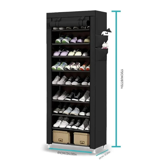 Ultimate 10-Tier Shoe Rack – Stylish, Space-Saving & Dustproof! 🔥 My Store