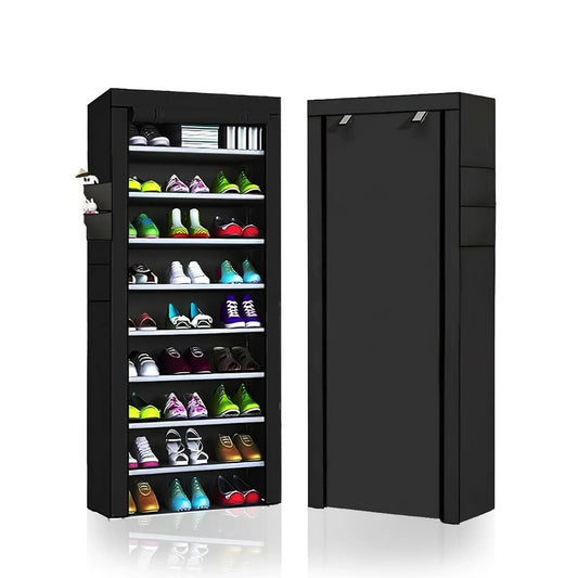 Ultimate 10-Tier Shoe Rack – Stylish, Space-Saving & Dustproof! 🔥 My Store