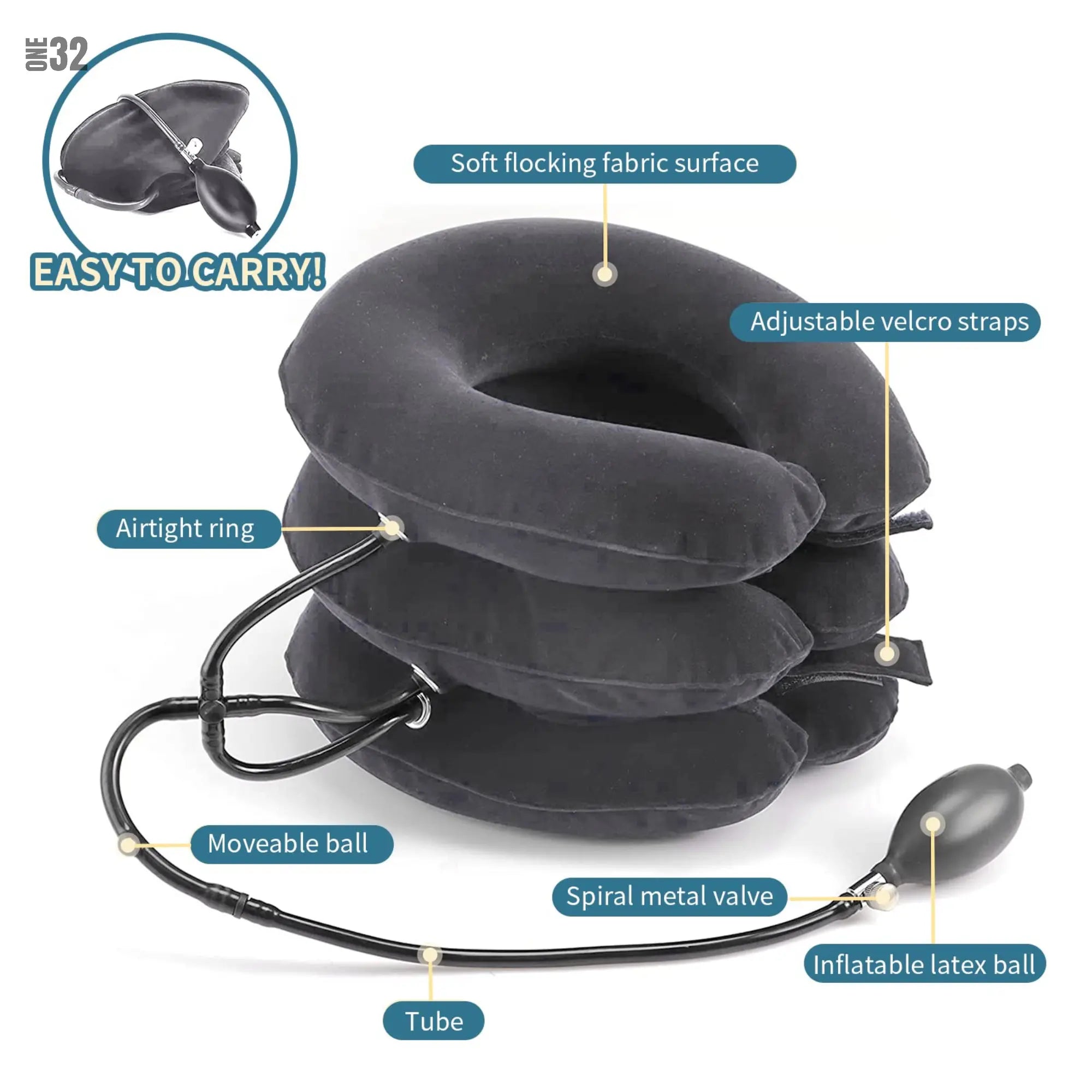 ONE32 Neck Stretcher | Cervical Traction Device - ONE32