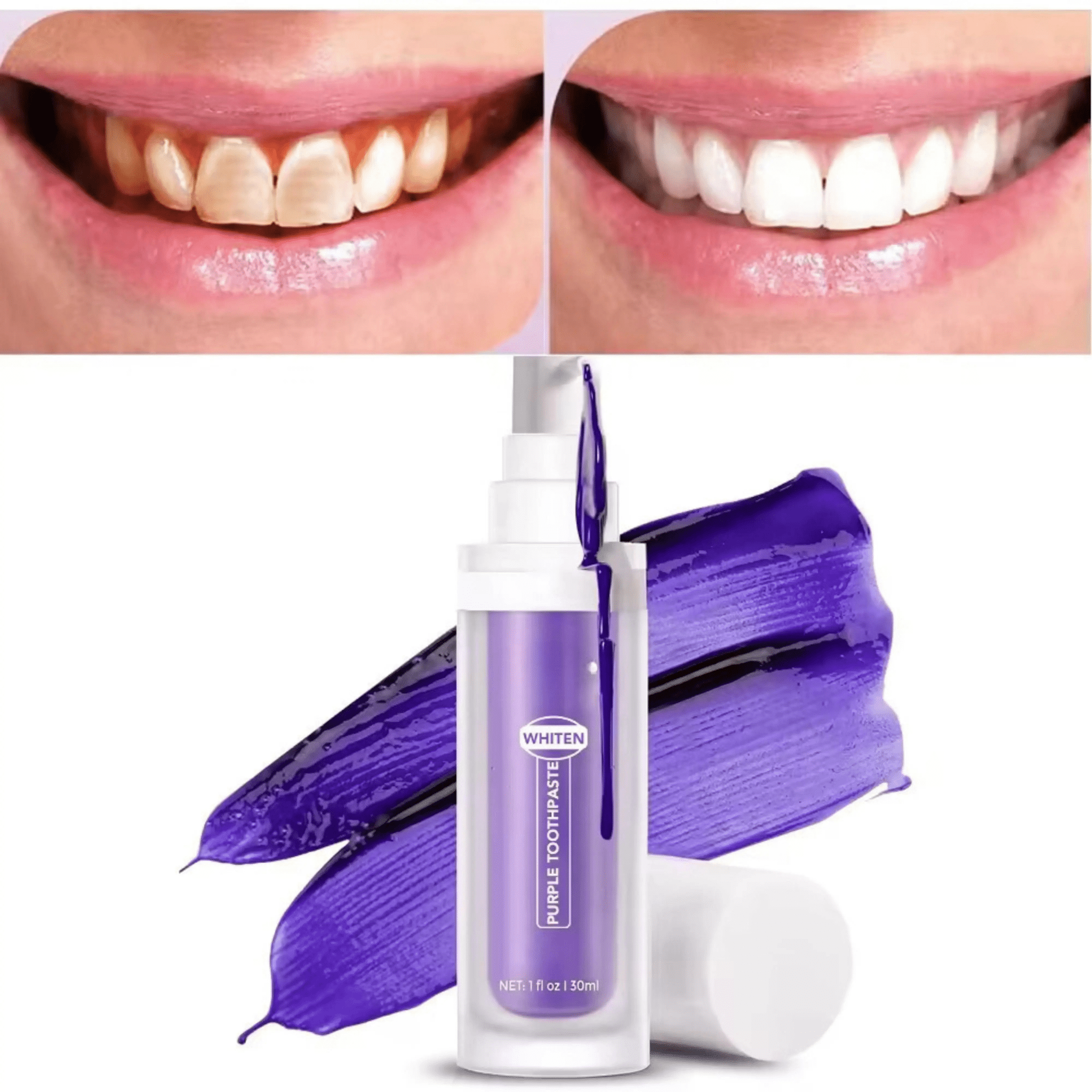 ONE32 - Pack of 2 Teeth Whitening Toothpaste | Purple Teeth Whitening Paste - ONE32