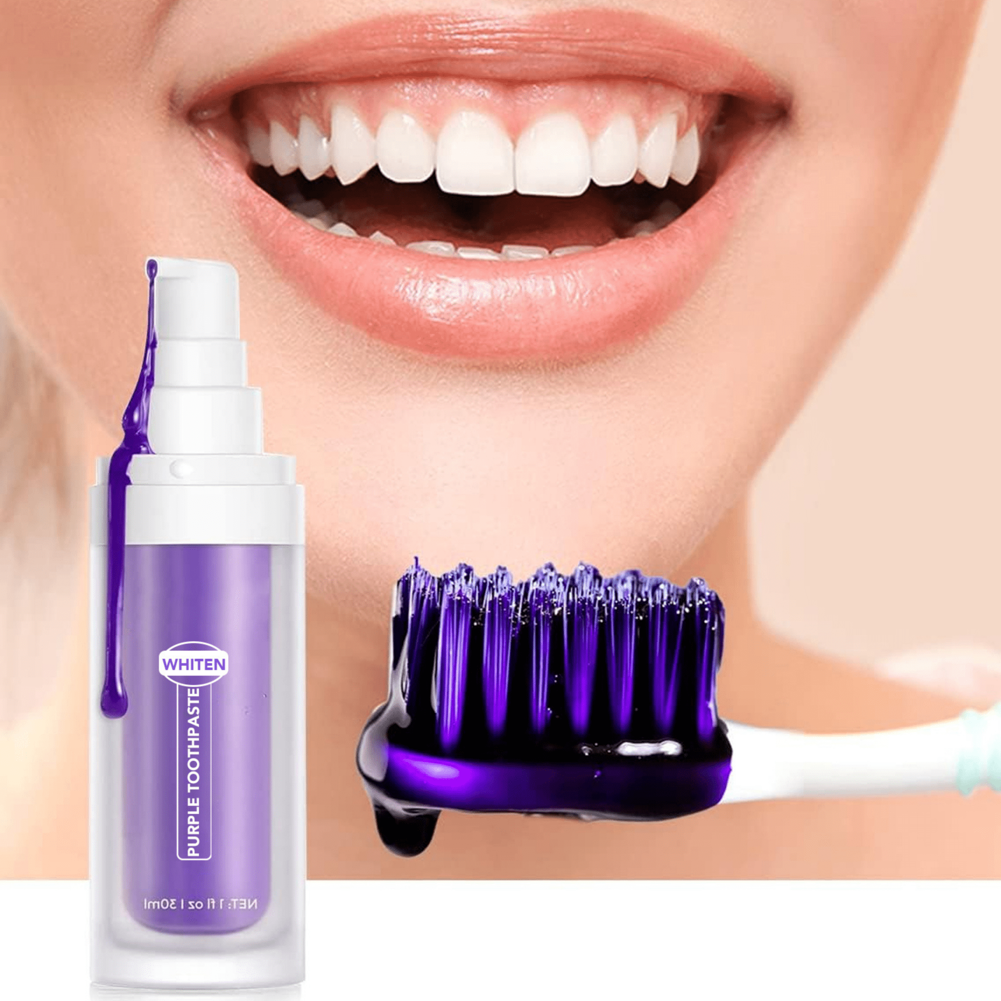 ONE32 - Pack of 2 Teeth Whitening Toothpaste | Purple Teeth Whitening Paste - ONE32